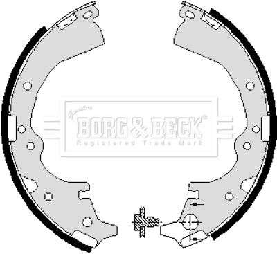 BORG & BECK Комплект тормозных колодок BBS6040
